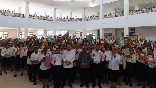 BKPSDMD Mabar Gelar Acara Penyerahan SK Pengangkatan PPPK Paruh Waktu