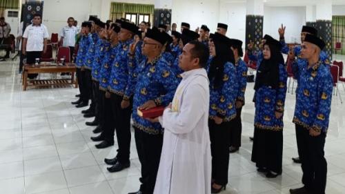 BKPSDMD Mabar Gelar Pelantikan 25 Kepala Sekolah Lingkup Pemkab Mabar